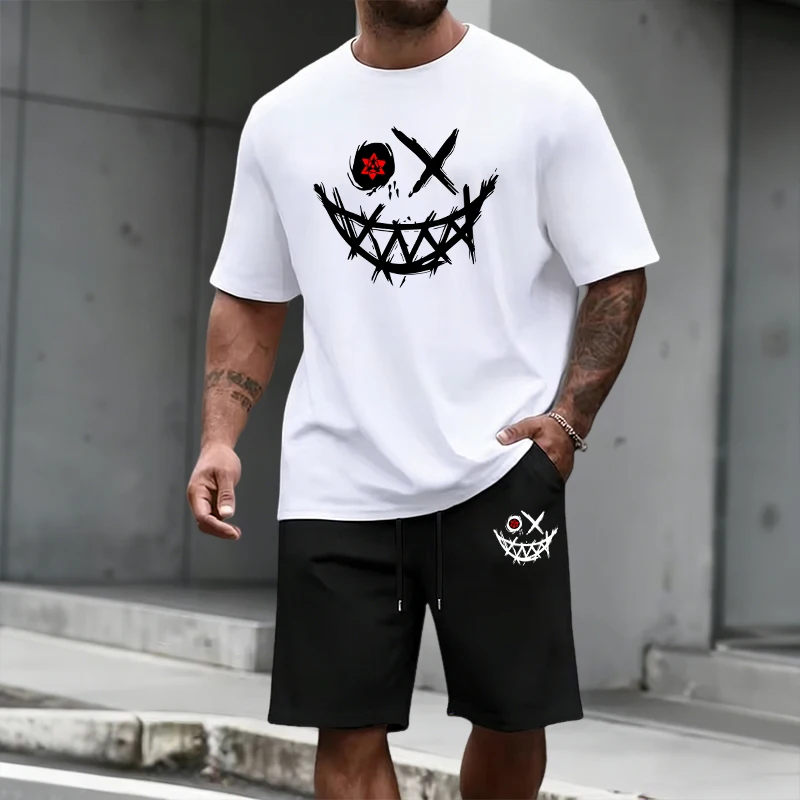 Street Fashion Male - 2026 Summer Men's Set T-shirt&shorts Urban