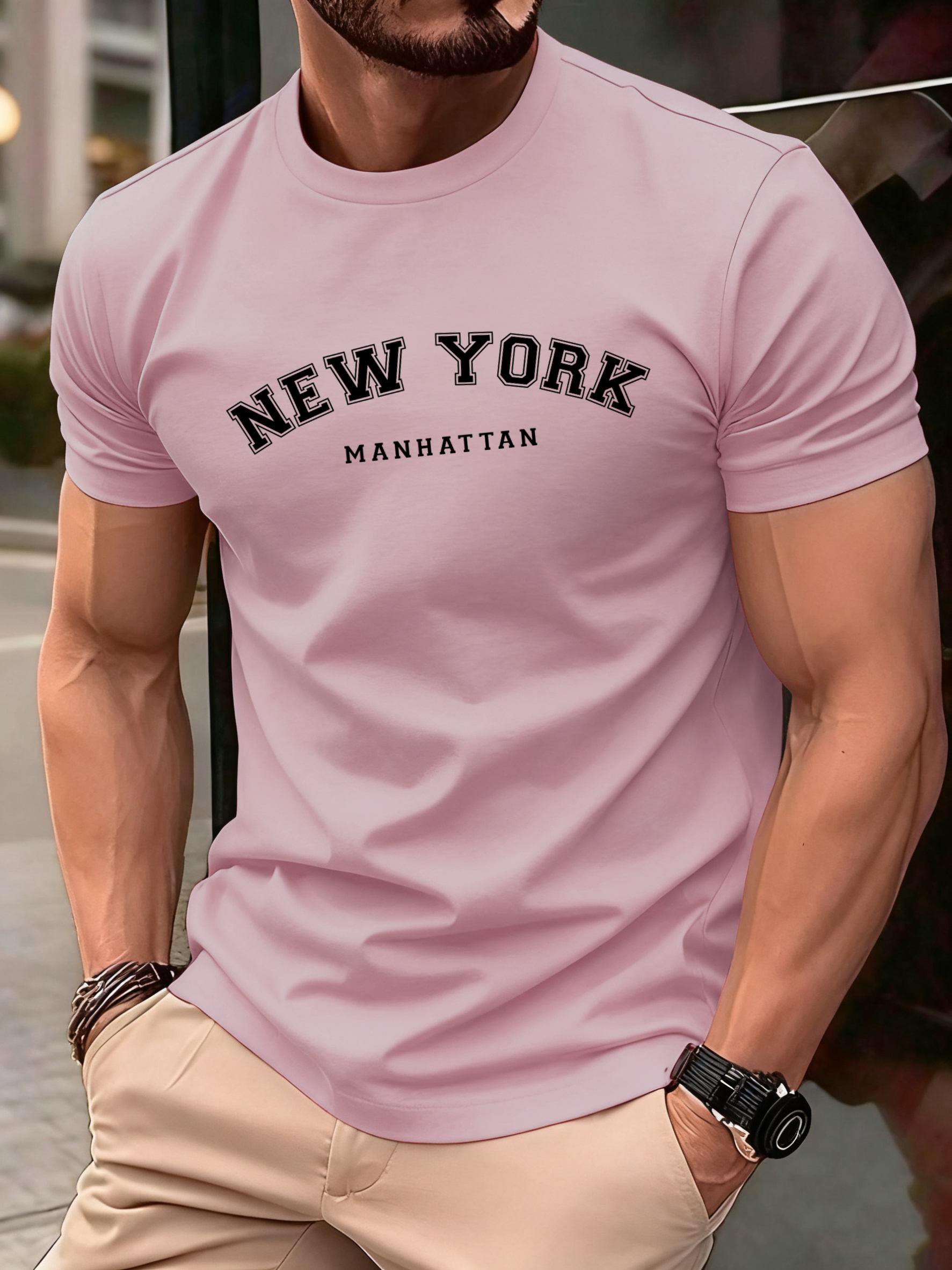 High Street Fashion New York - New York Manhattan Print T-Shirt For