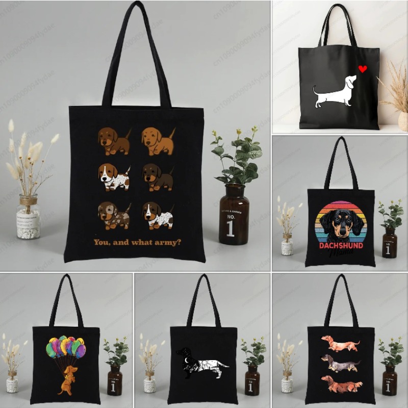 Dachshund Teckel Cute Dog  Can - Tote Bag Canvas Print 评论和价格