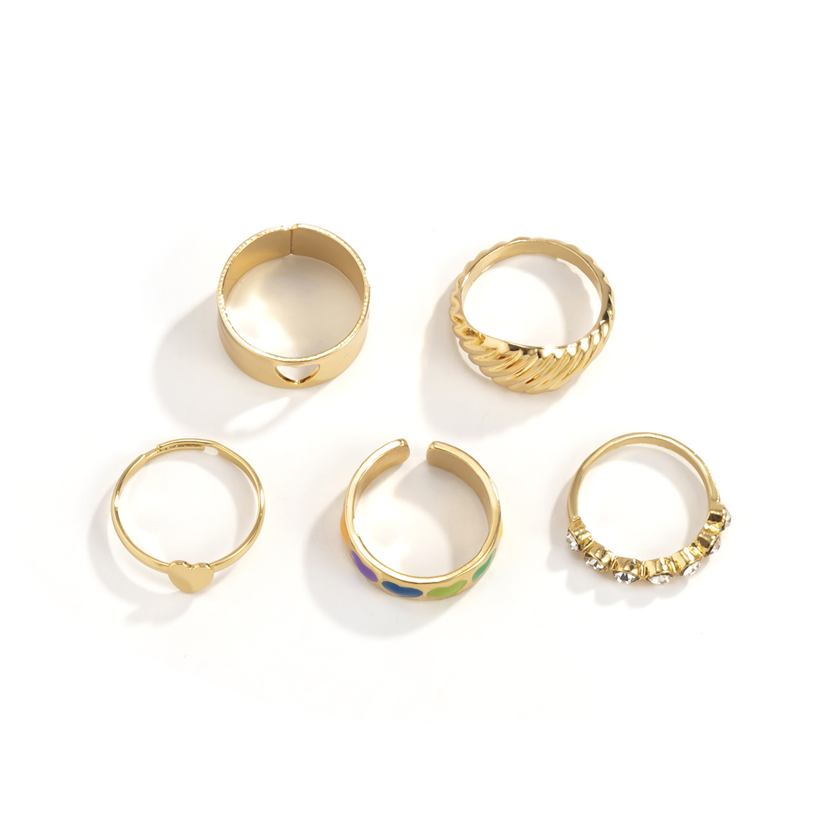 Fashion Personality Men's Hear - Street Fashion Rings 评论和价格