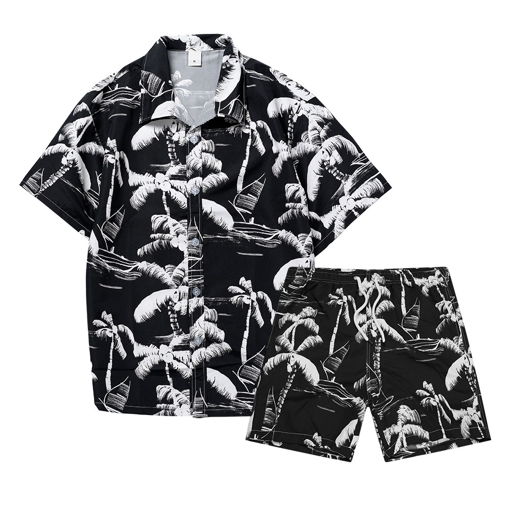 Hawaiian Coconut Tree 3D Print - Street Fashion Male 评论和价格