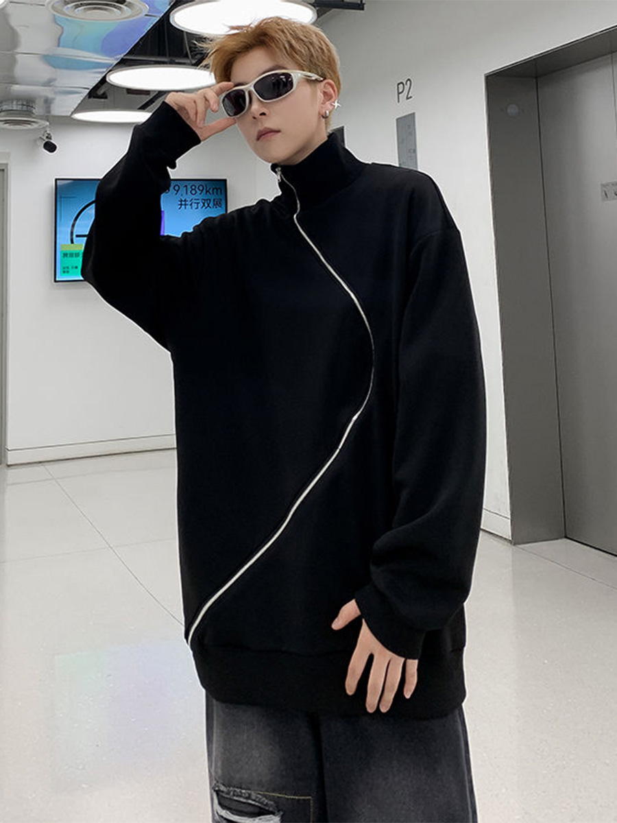 Man Outerwear No Hat Hoodies T - Street Fashion Shibuya 评论和价格