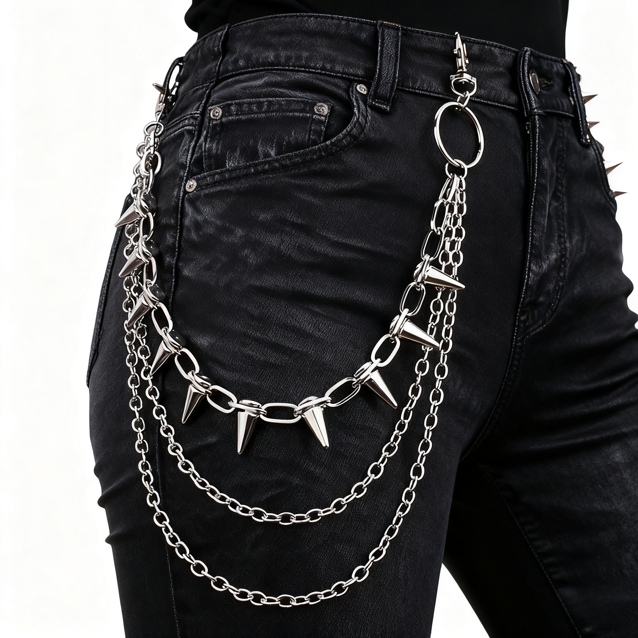 Unisex Hip Hop Punk Rock Metal - Street Fashion Rings 评论和价格