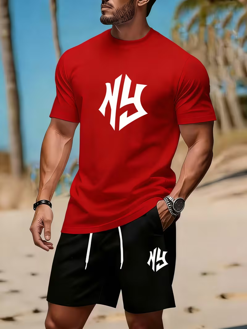 New Street Trendy Men's Summer - Street Fashion In China 评论和价格