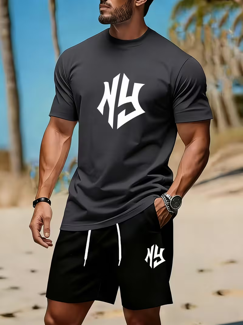 New Street Trendy Men's Summer - Street Fashion In China 评论和价格