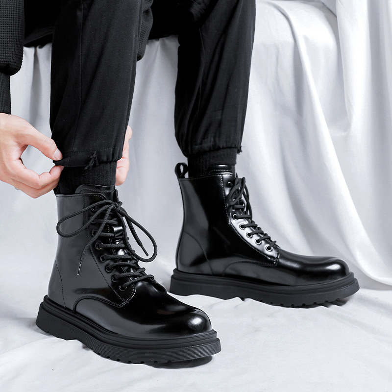 men fashion platform boots bla - Street Fashion Dress 评论和价格