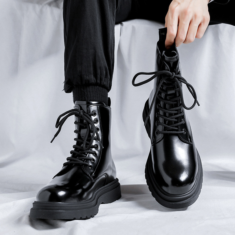 men fashion platform boots bla - Street Fashion Dress 评论和价格