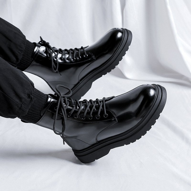 men fashion platform boots bla - Street Fashion Dress 评论和价格