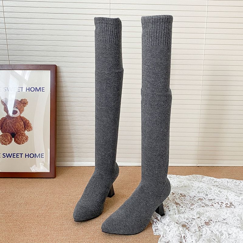 High Heels Women's Sock Boots  - Street Fashion Dress 评论和价格