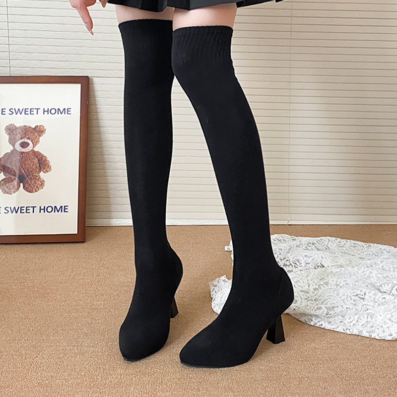 High Heels Women's Sock Boots  - Street Fashion Dress 评论和价格