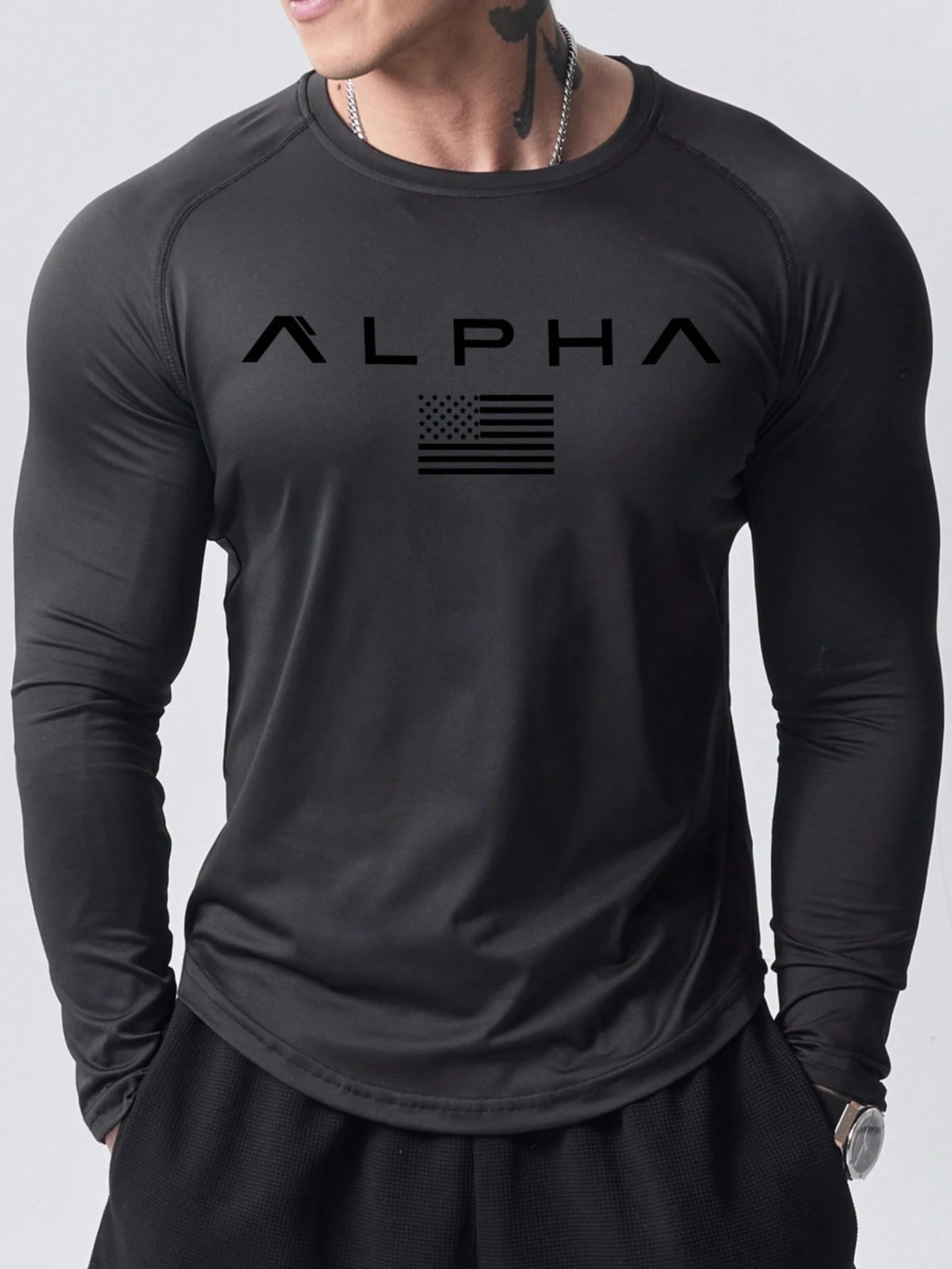 New men's long-sleeved T-shirt - Street Fashion In China 评论和价格