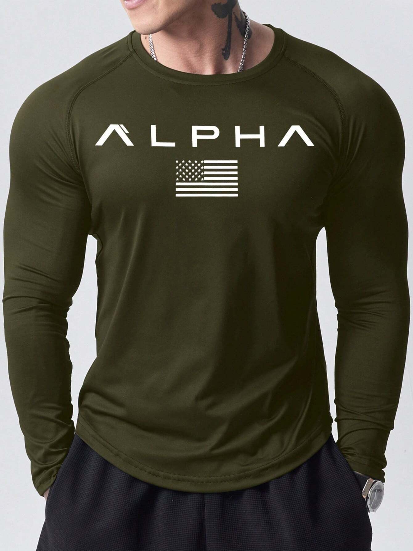 New men's long-sleeved T-shirt - Street Fashion In China 评论和价格