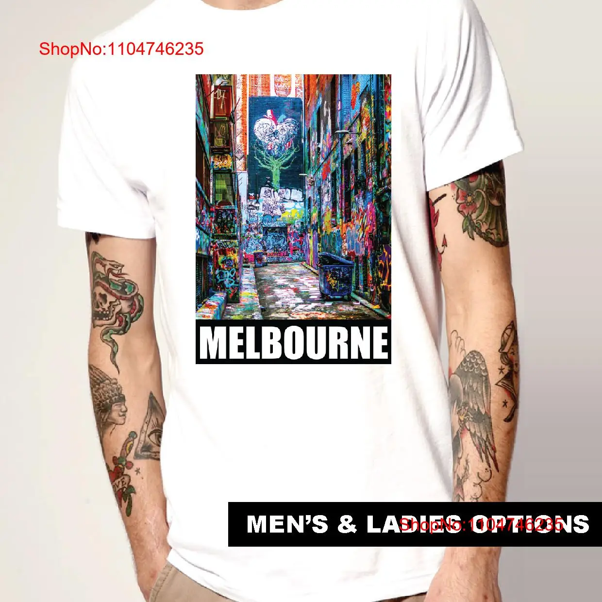 Cool T Shirt Graffiti MELBOURN - Street Fashion Melbourne 评论和价格