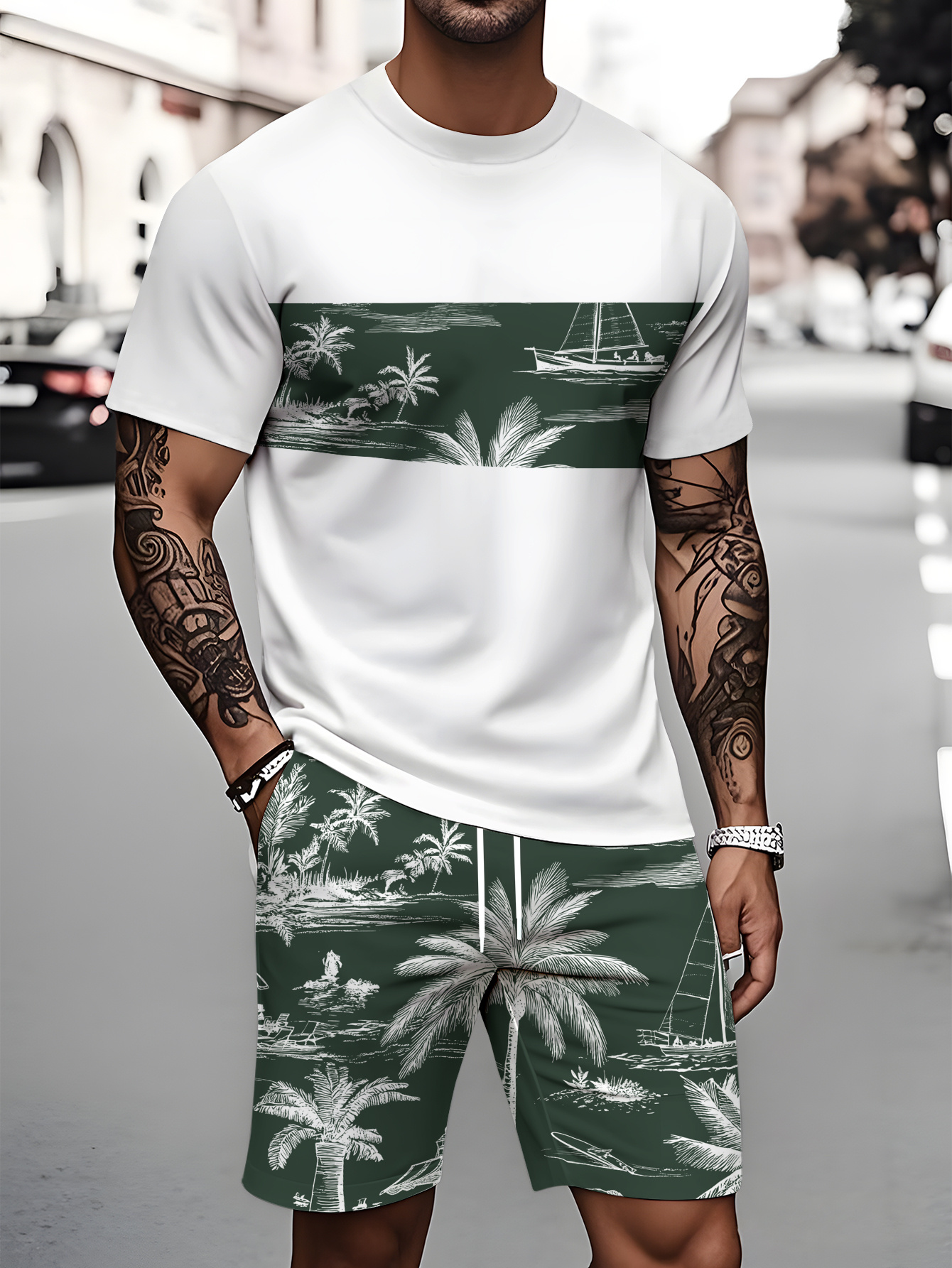 2026 Summer Fashion T-Shirt an - Street Fashion Male 评论和价格