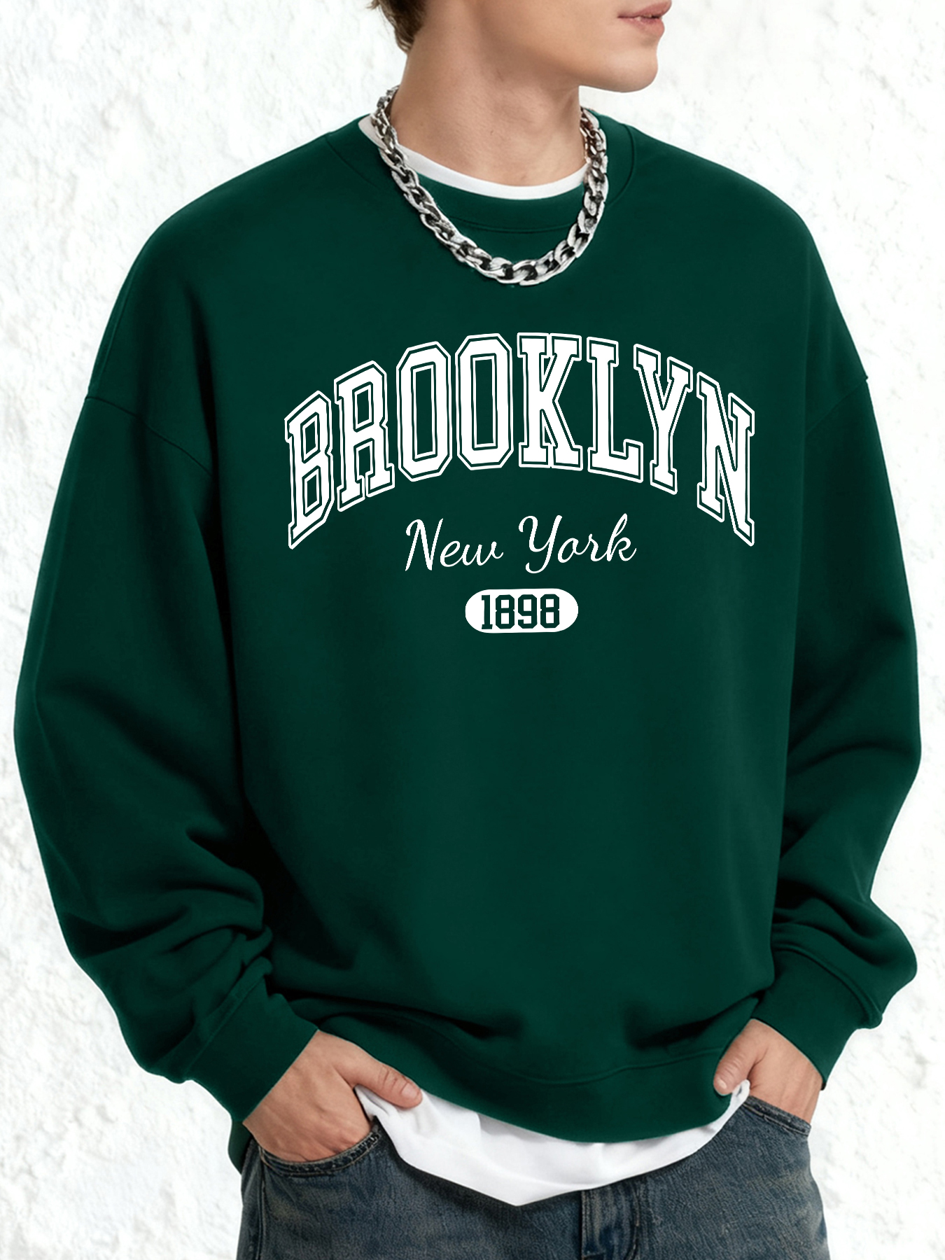 Brooklyn New York Print Men Re - High Street Fashion New York 评论和价格