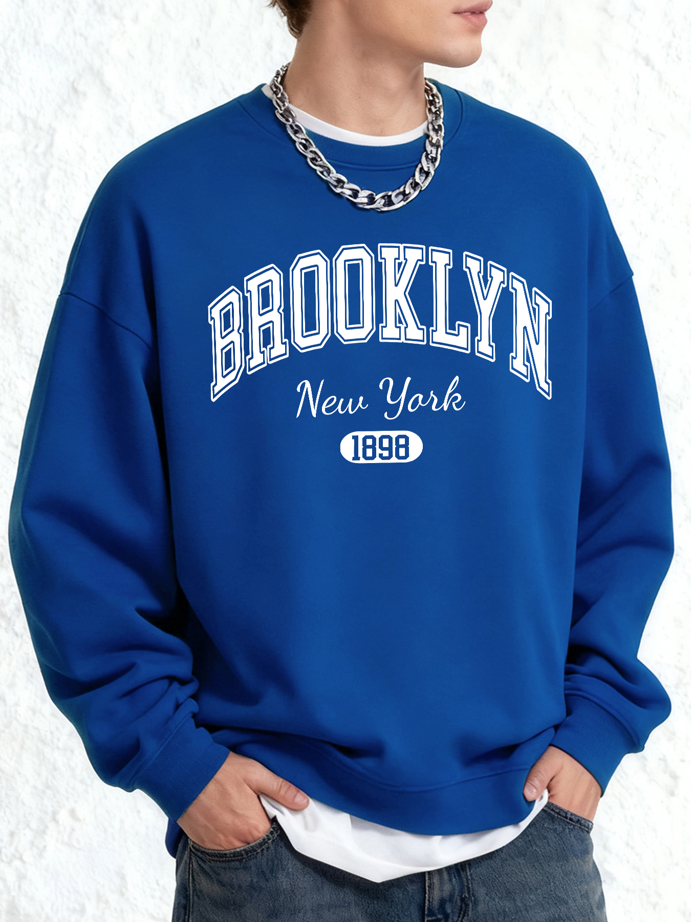 Brooklyn New York Print Men Re - High Street Fashion New York 评论和价格