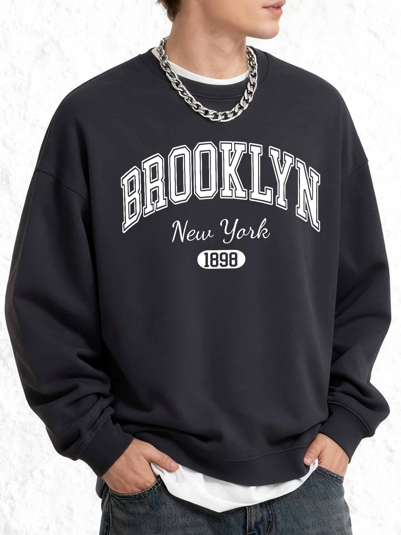 Brooklyn New York Print Men Re - High Street Fashion New York 评论和价格