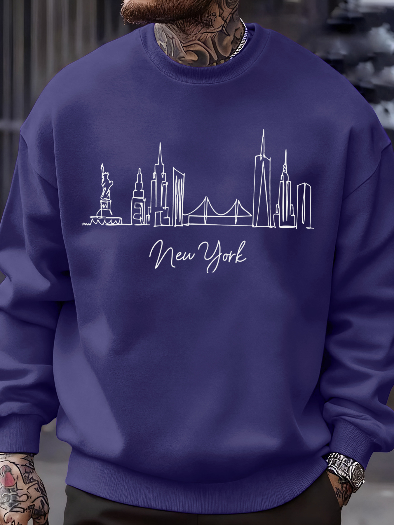New York City Line Prints Men' - High Street Fashion New York 评论和价格