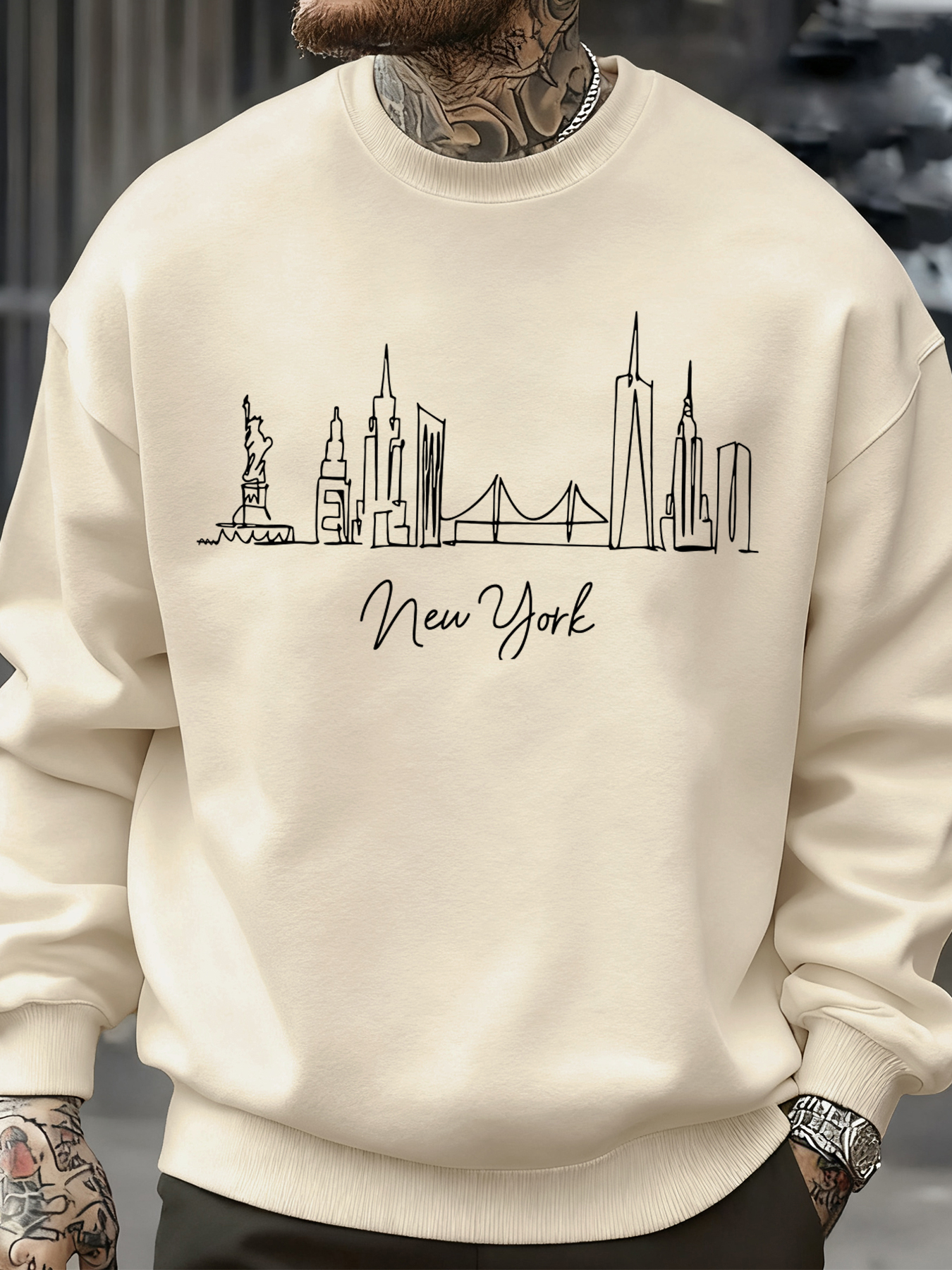 New York City Line Prints Men' - High Street Fashion New York 评论和价格