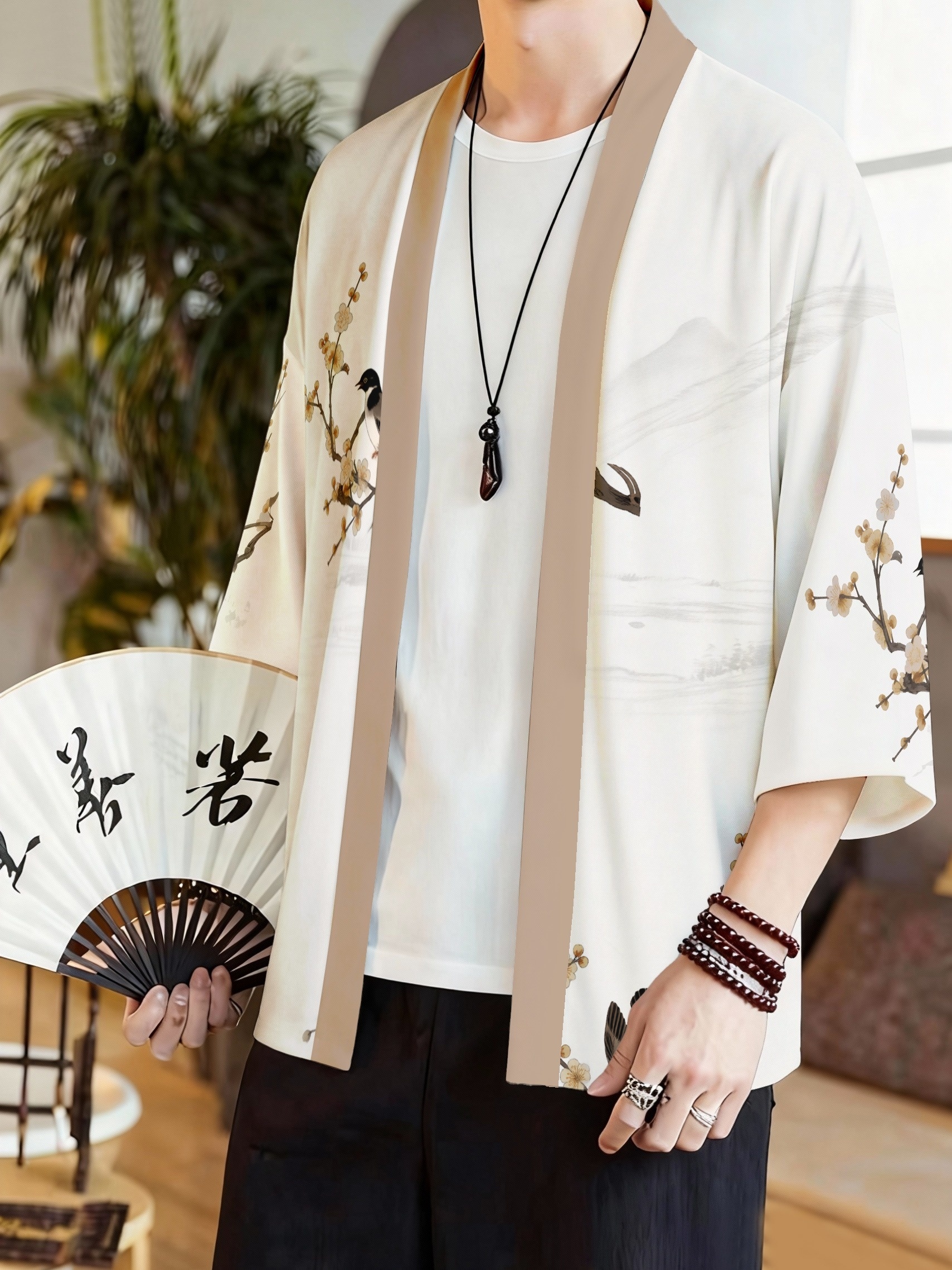 2026 Summer New Men's Kimono 3 - Street Fashion Styles 评论和价格