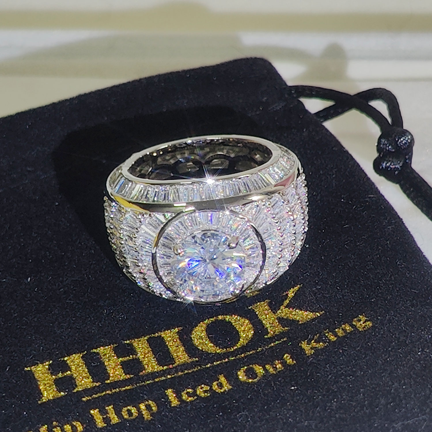 Silver/18k Gold Plated Cluster - Street Fashion Rings 评论和价格