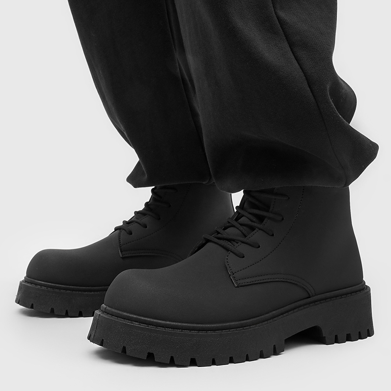 100%Genuine Leather Mens Boots - Street Fashion Male 评论和价格