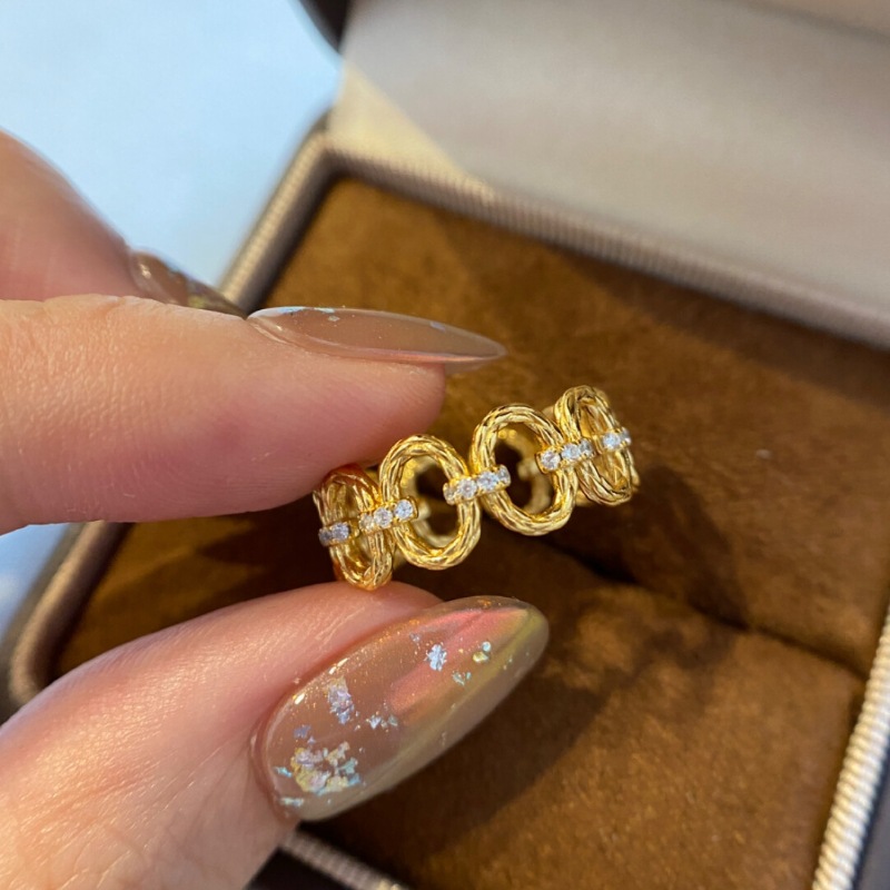 Minimalist hip-hop style hollo - Street Fashion Rings 评论和价格