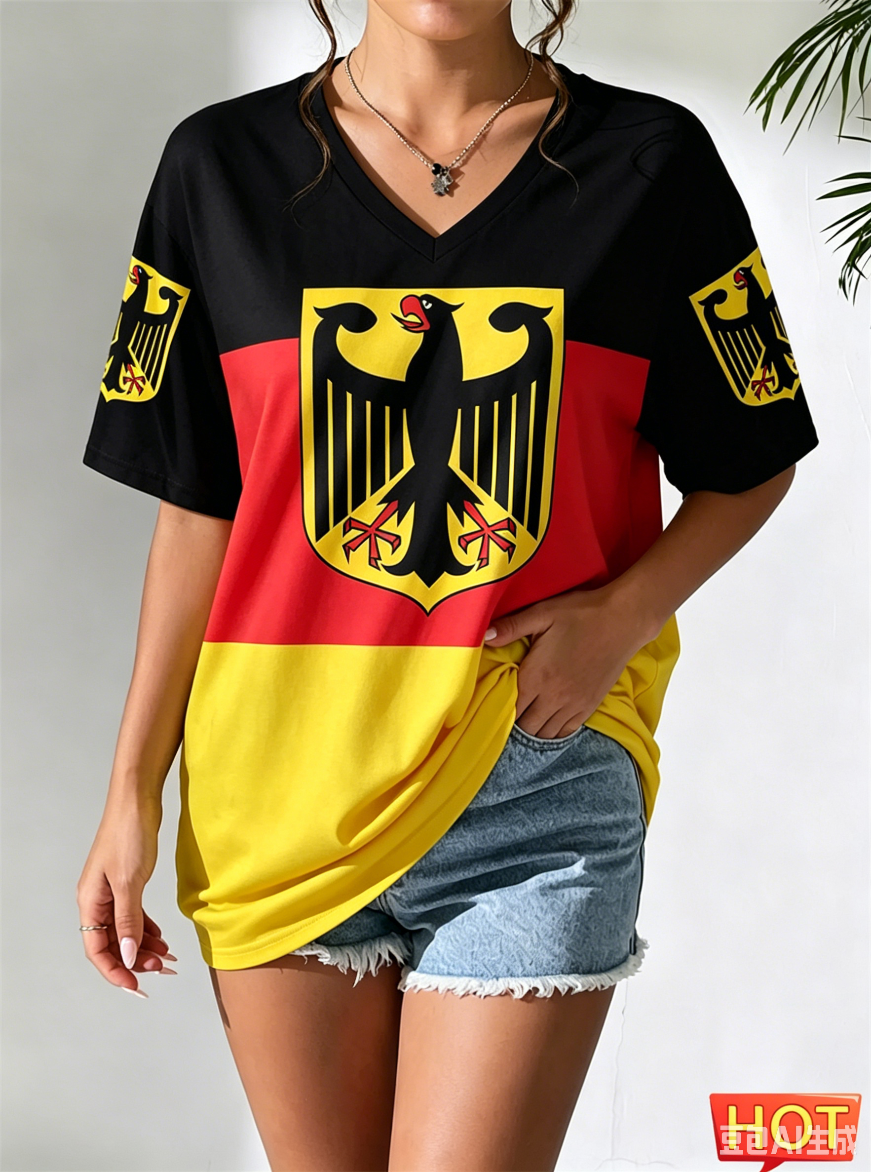 Germany National Flag Print Wo - Street Fashion Germany 评论和价格