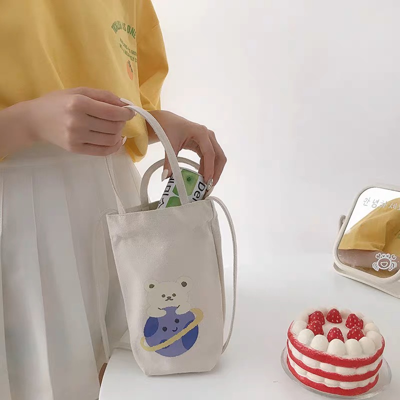Print Canvas Water Bottle Bag  - Tote Bag Canvas Print 评论和价格