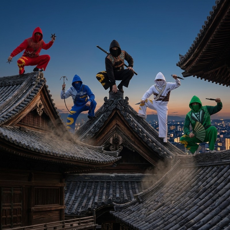 Ninja Warrior Armor Hoodie Set - Street Fashion Male 评论和价格