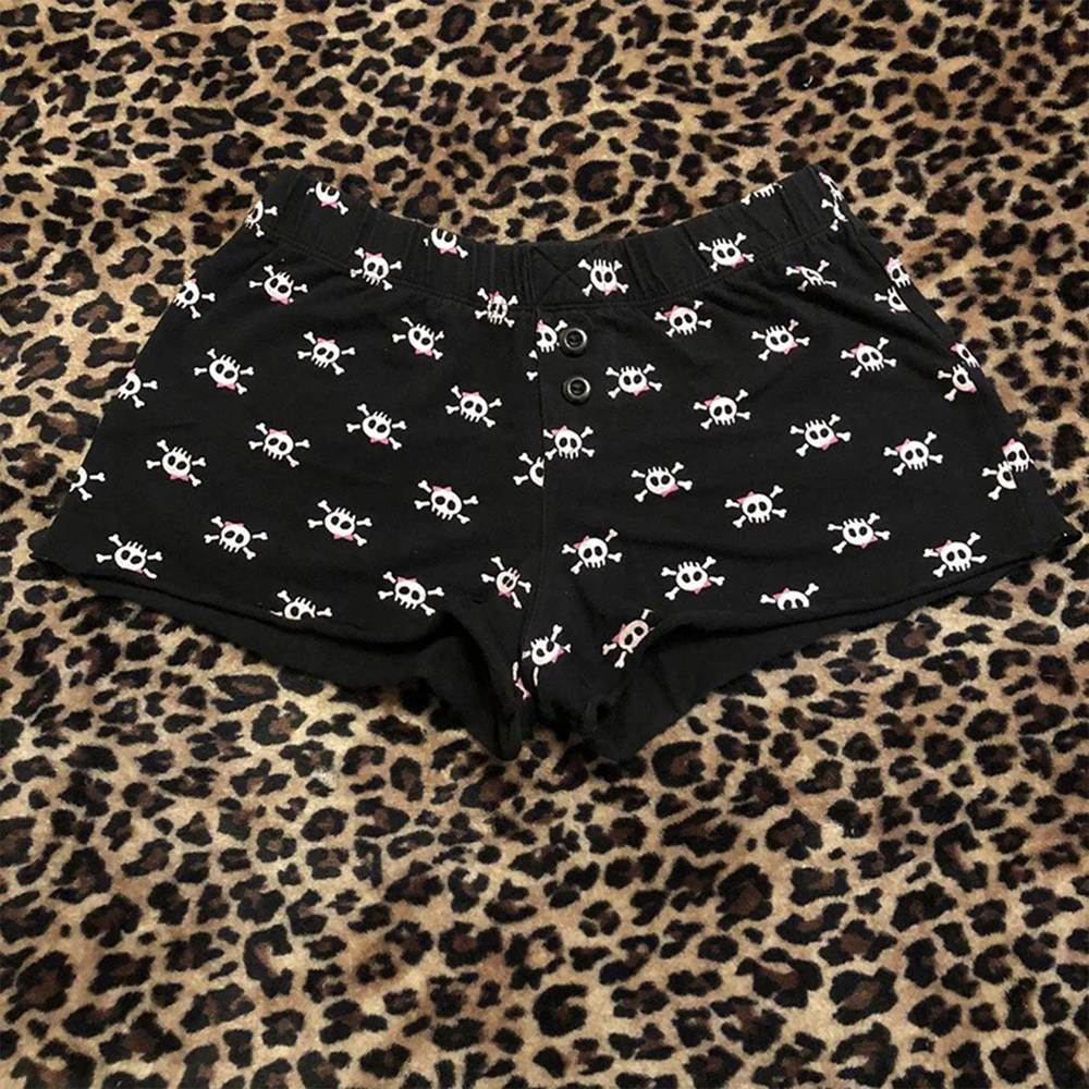 Summer Retro Punk Shorts Casua - Street Fashion American 评论和价格