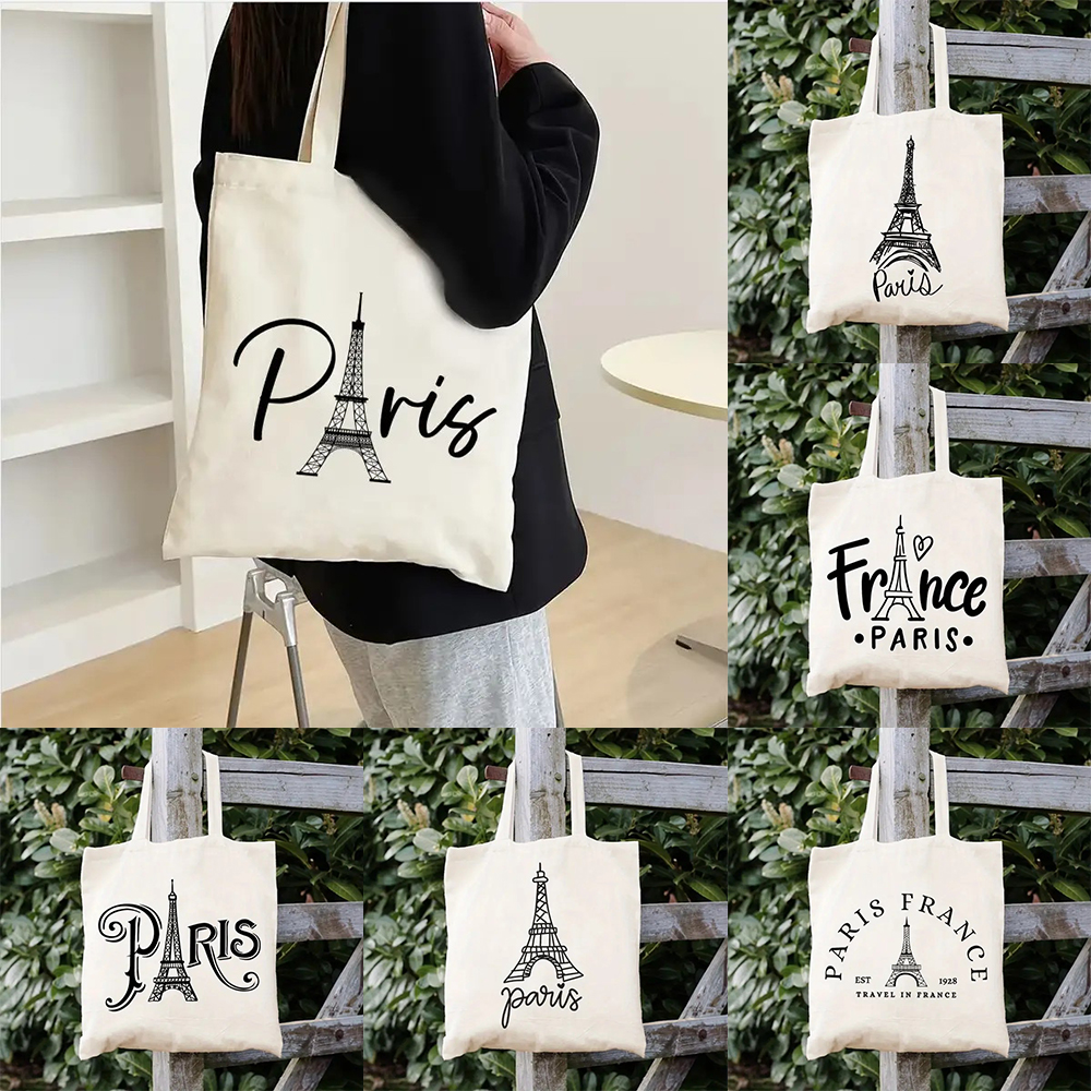 Women's Paris Eiffel Tower Pri - Tote Bag Canvas Print 评论和价格