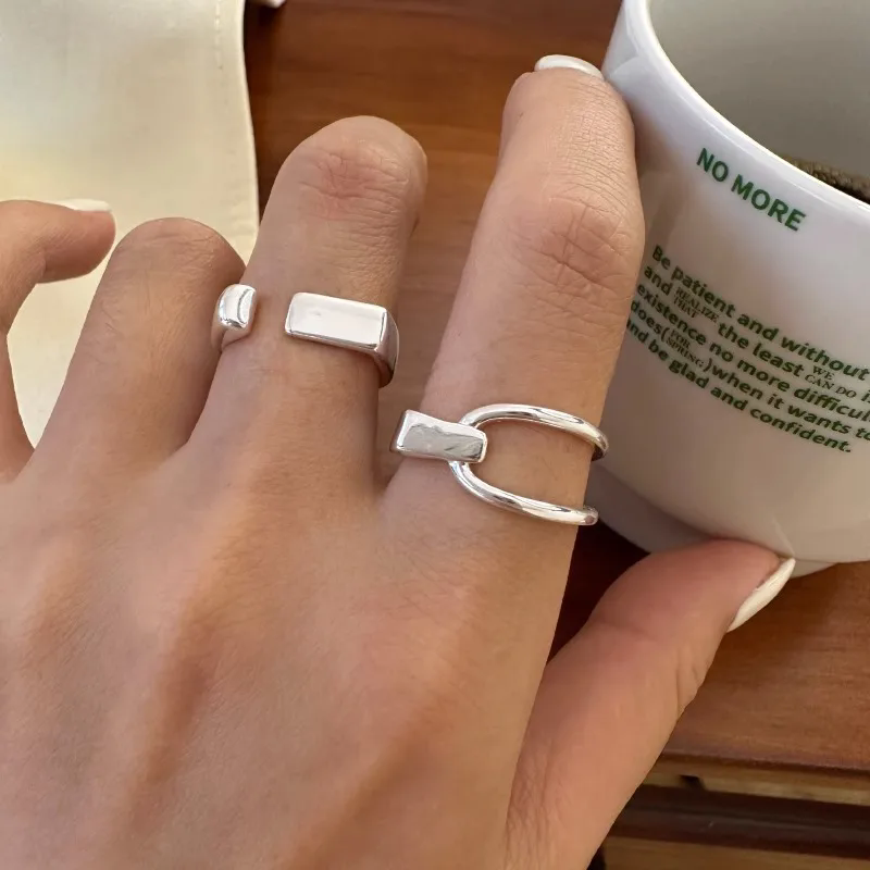 VENTFILLE 925 Sterling Silver  - Street Fashion Rings 评论和价格