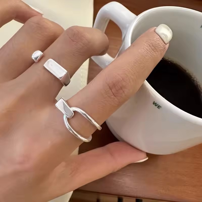 VENTFILLE 925 Sterling Silver  - Street Fashion Rings 评论和价格