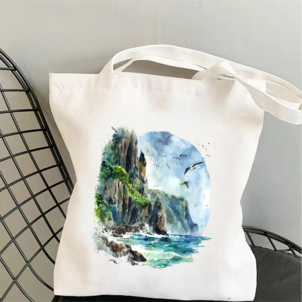 Tropical Beach Canvas Tote Bag - Tote Bag Canvas Print 评论和价格