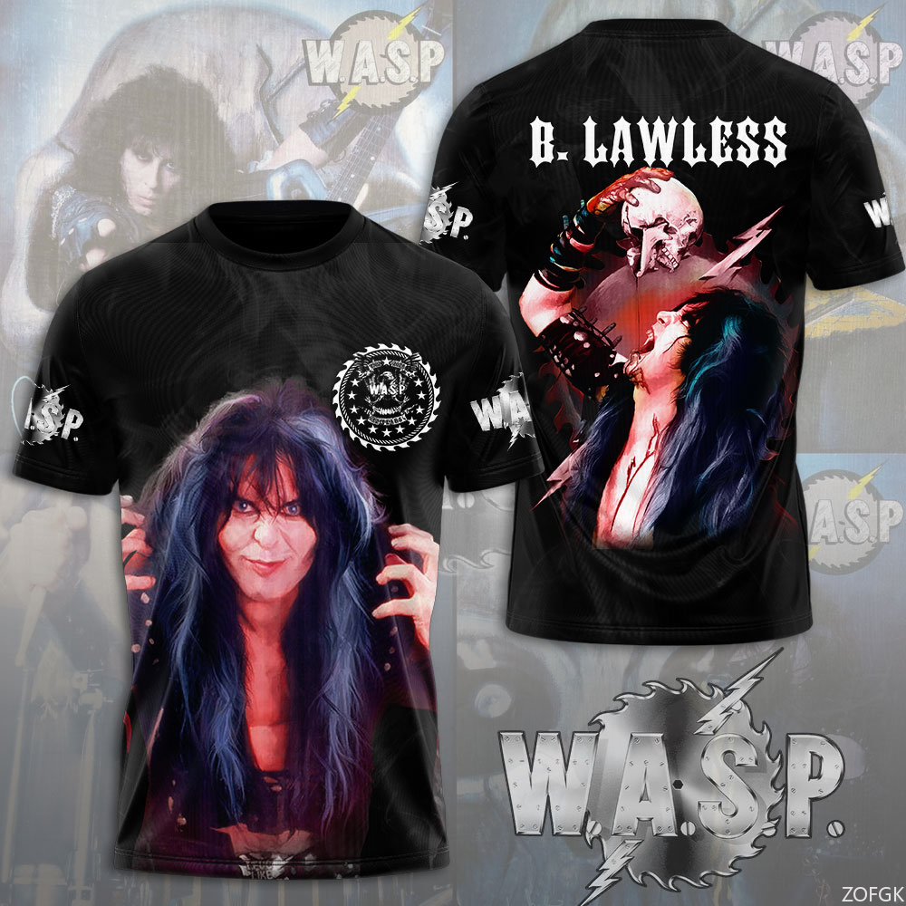 W.A.S.P Rock 3D Printing T-shi - Street Fashion Y2K 评论和价格
