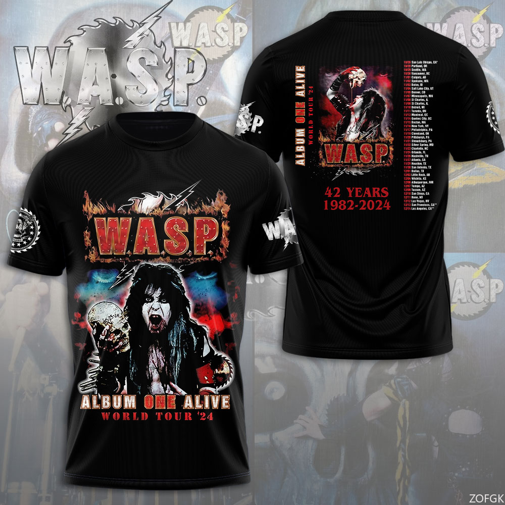 W.A.S.P Rock 3D Printing T-shi - Street Fashion Y2K 评论和价格
