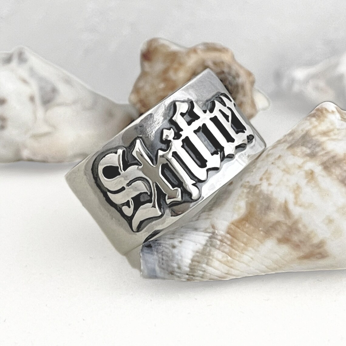 12MM Men' Gothic Rings Persona - Street Fashion Rings 评论和价格