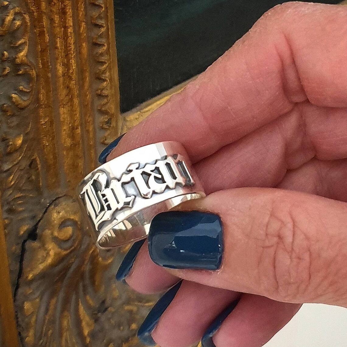 12MM Men' Gothic Rings Persona - Street Fashion Rings 评论和价格