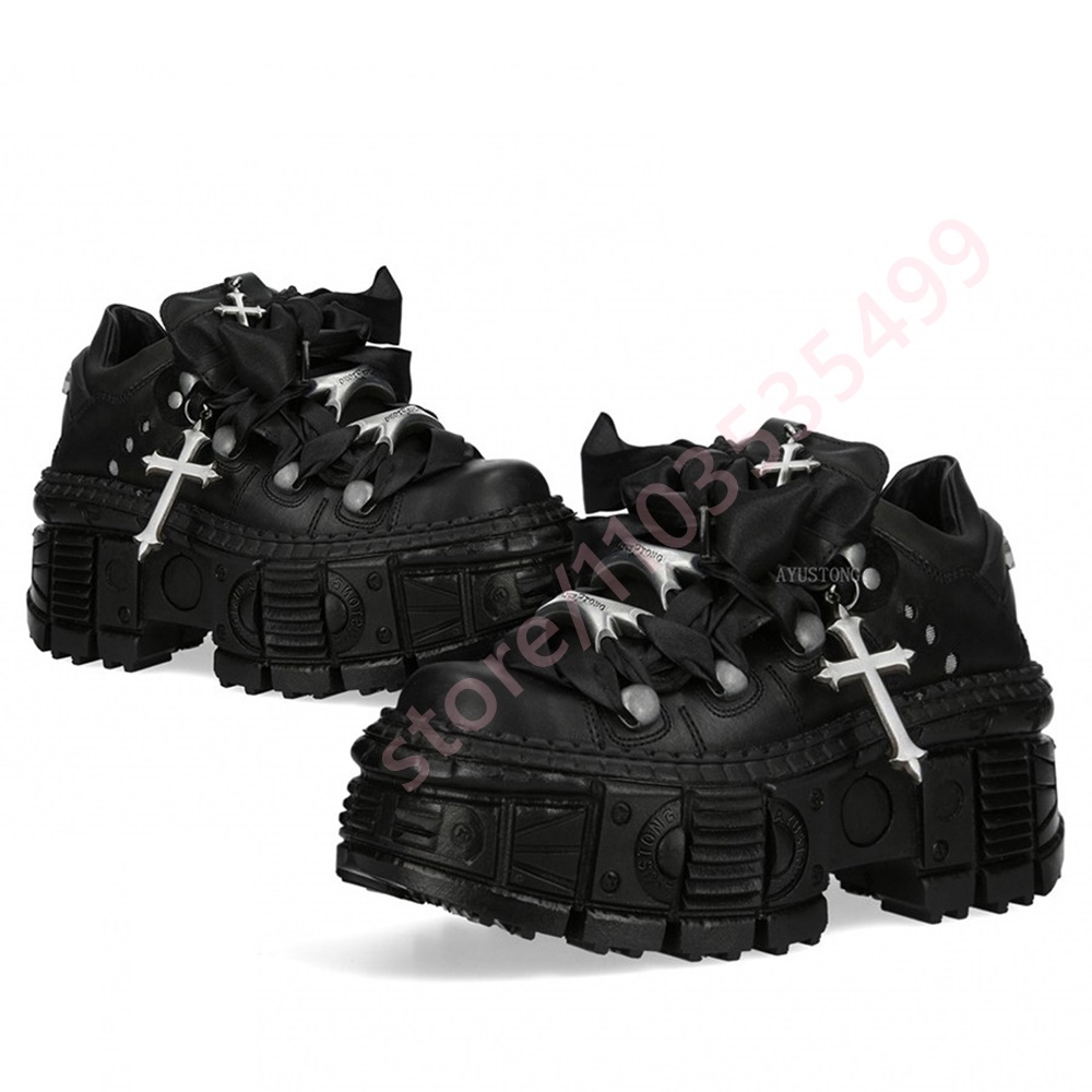 Chunky Punk Metal Rivet Ankle  - Street Fashion Y2K 评论和价格