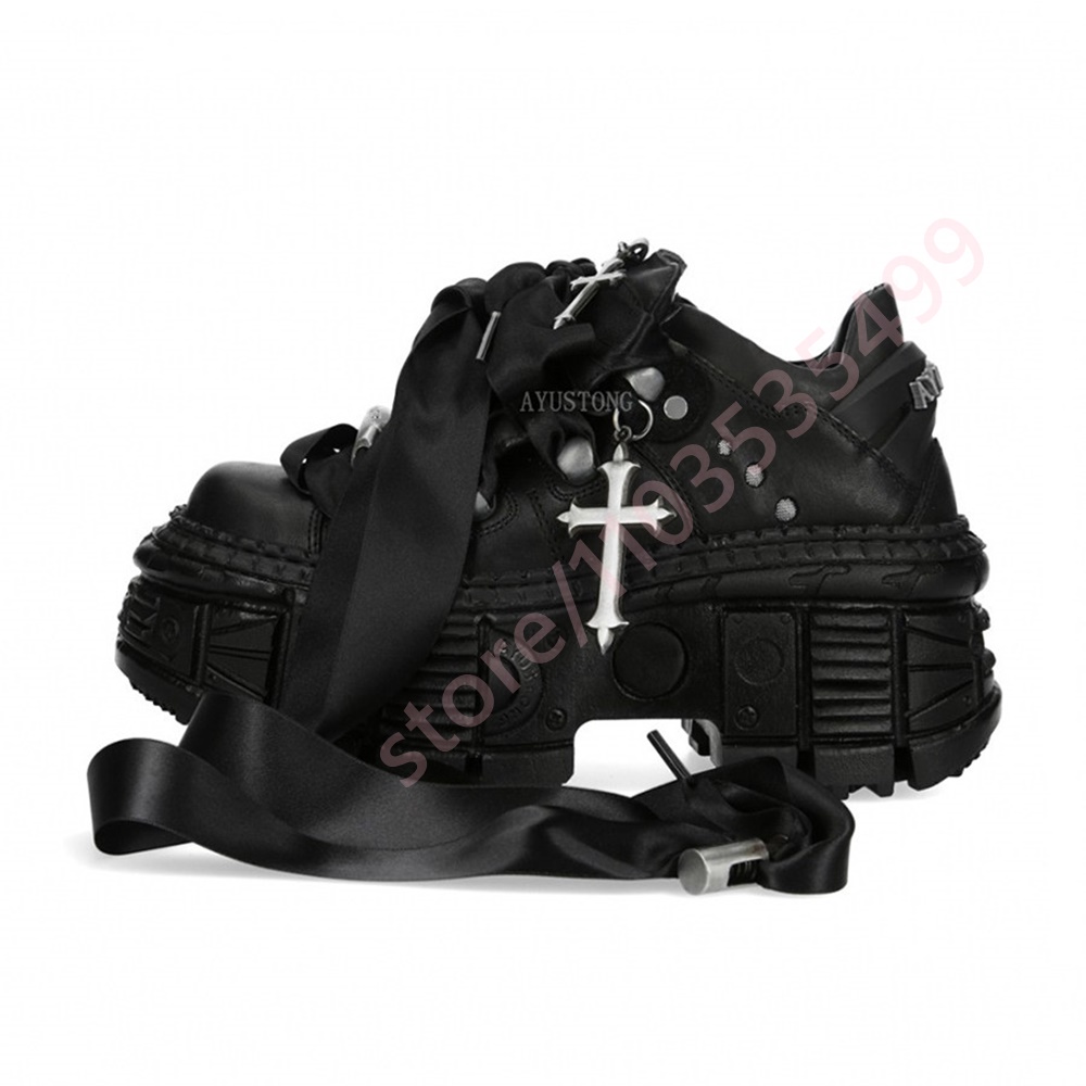 Chunky Punk Metal Rivet Ankle  - Street Fashion Y2K 评论和价格