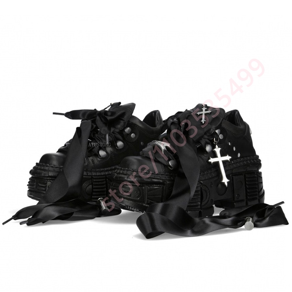 Chunky Punk Metal Rivet Ankle  - Street Fashion Y2K 评论和价格