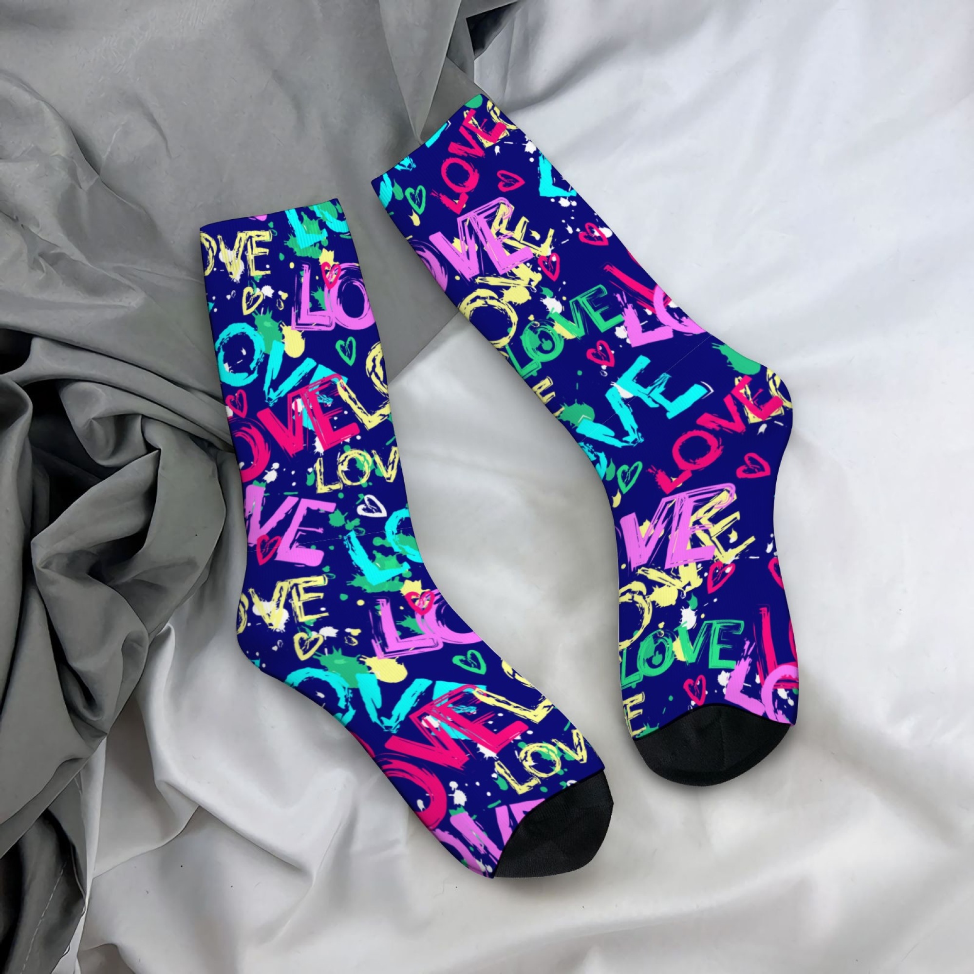 LOVE Colorful Graffiti Happy M - Street Fashion Style Youtube 评论和价格