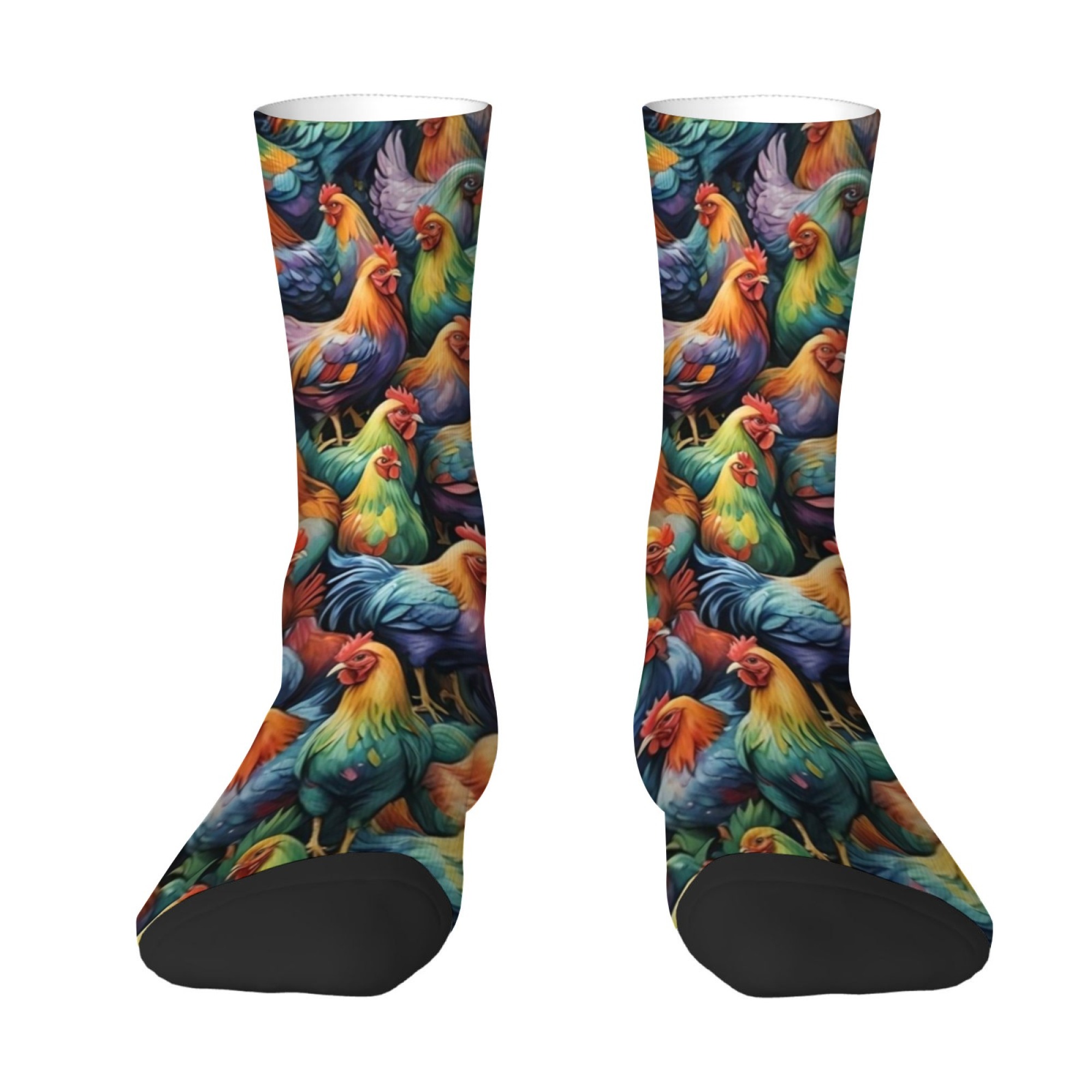 Novelty Funny Hen Print Men's  - Street Fashion Style Youtube 评论和价格