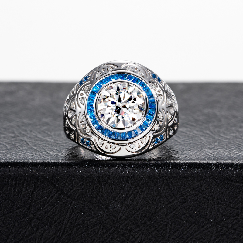 MossanRappr 3ct D Color Moissa - Street Fashion Rings 评论和价格