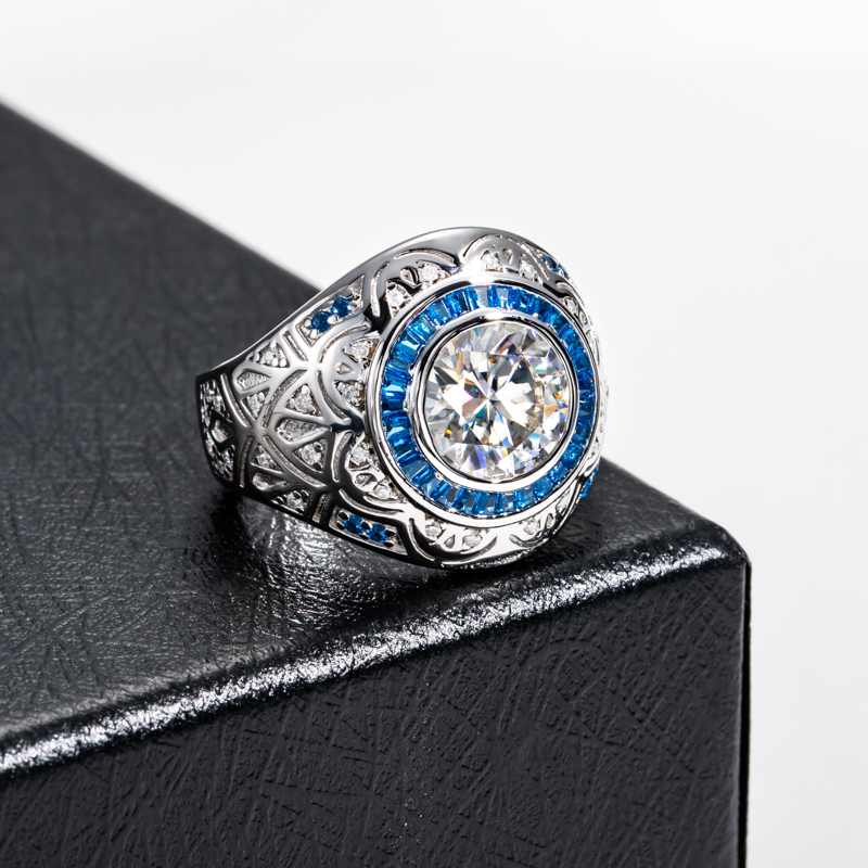 MossanRappr 3ct D Color Moissa - Street Fashion Rings 评论和价格