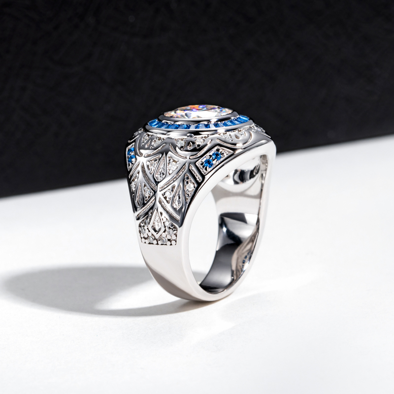 MossanRappr 3ct D Color Moissa - Street Fashion Rings 评论和价格