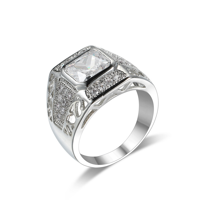 Luxury 925 Sterling Silver Hip - Street Fashion Rings 评论和价格