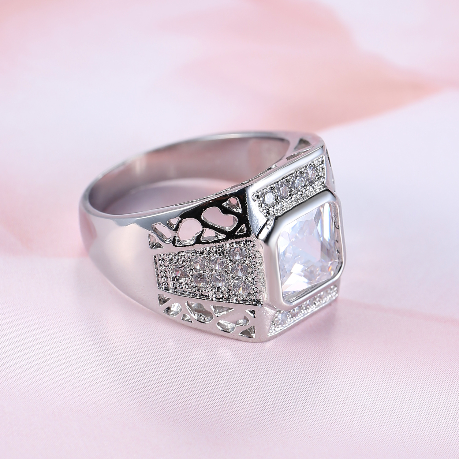 Luxury 925 Sterling Silver Hip - Street Fashion Rings 评论和价格