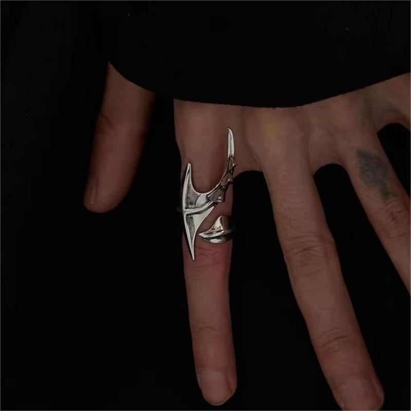 Cyberpunk Alien Irregular Ring - Street Fashion Rings 评论和价格